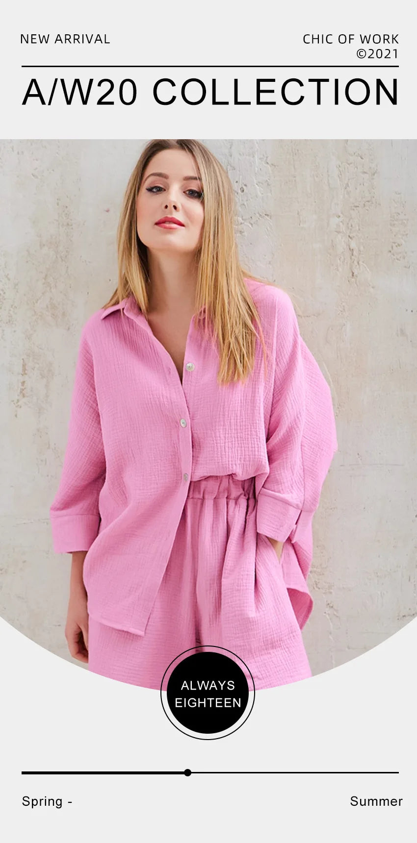 Cotton Pajamas For Women Sets Suit Casual Sleepwear Turn-Down Collar Nine Quarter Sleeve Sleep Tops Shorts Female Homewear 2023