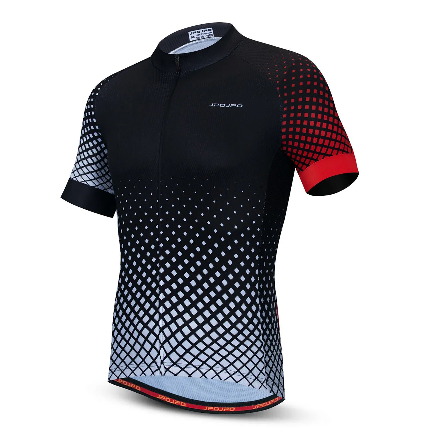 Maillot de Ciclismo para Hombre, Bicicleta de Montaña, Carretera, MTB, Camiseta de Verano, Ropa de Ciclismo de Carreras, Uniforme, Chaquetas, Blanco y Rojo