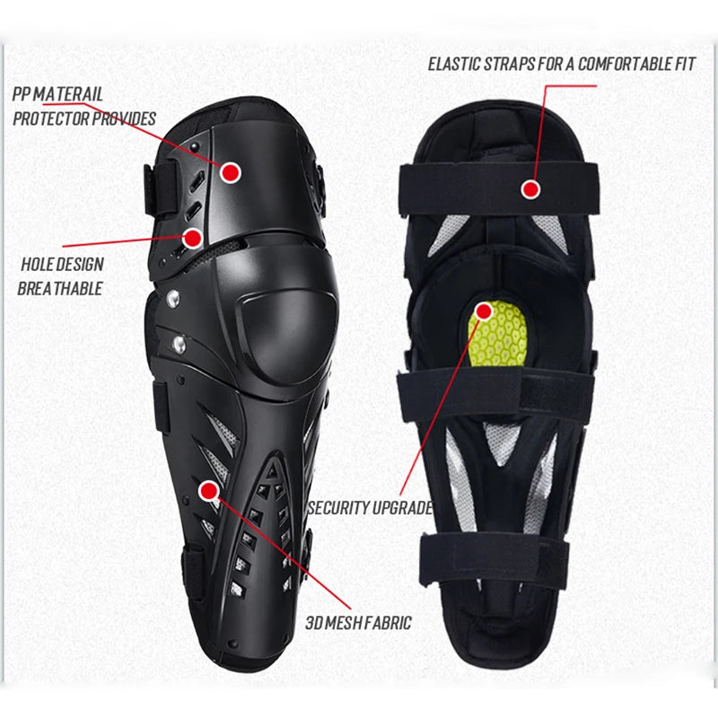 3 colors PRO-BIKER 2018 Motorcycle knee protector Knee sliders motosiklet knee Protective Gear Protector Guards Kit
