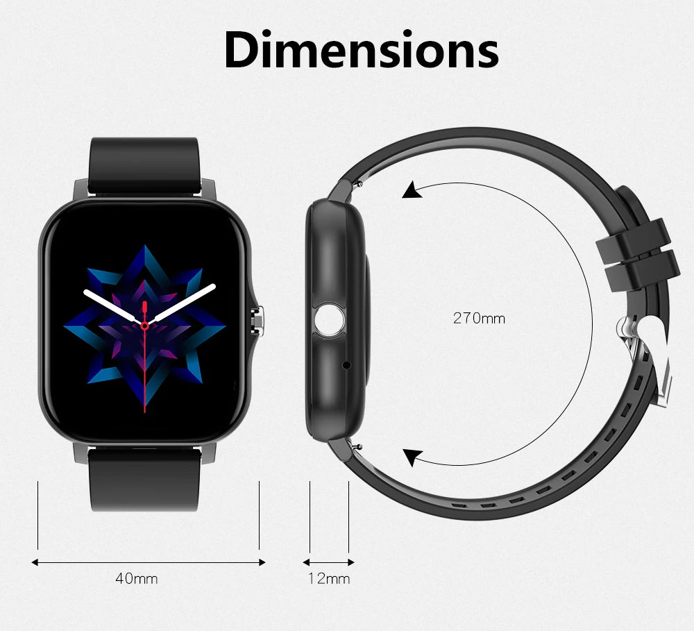 1.83'' Sports Smart Watch Fitness Clock Health Monitor Waterproof Smartwatch Wireless Call Watches for Men Women IOS Xiaomi