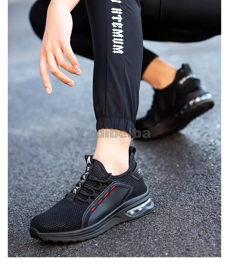 Work Shoes Breathable Steel Toe Safety Boots Lightweight Safety Work Shoes For Men Women Male Work Sneakers Security Footwear