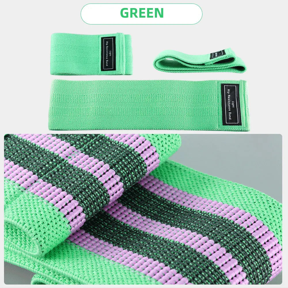 Bandas de Resistencia de 3 Niveles para Piernas y Glúteos Bandas Anchas para Ejercicios de Cadera Bandas Elásticas Antideslizantes de Bucle para Fitness