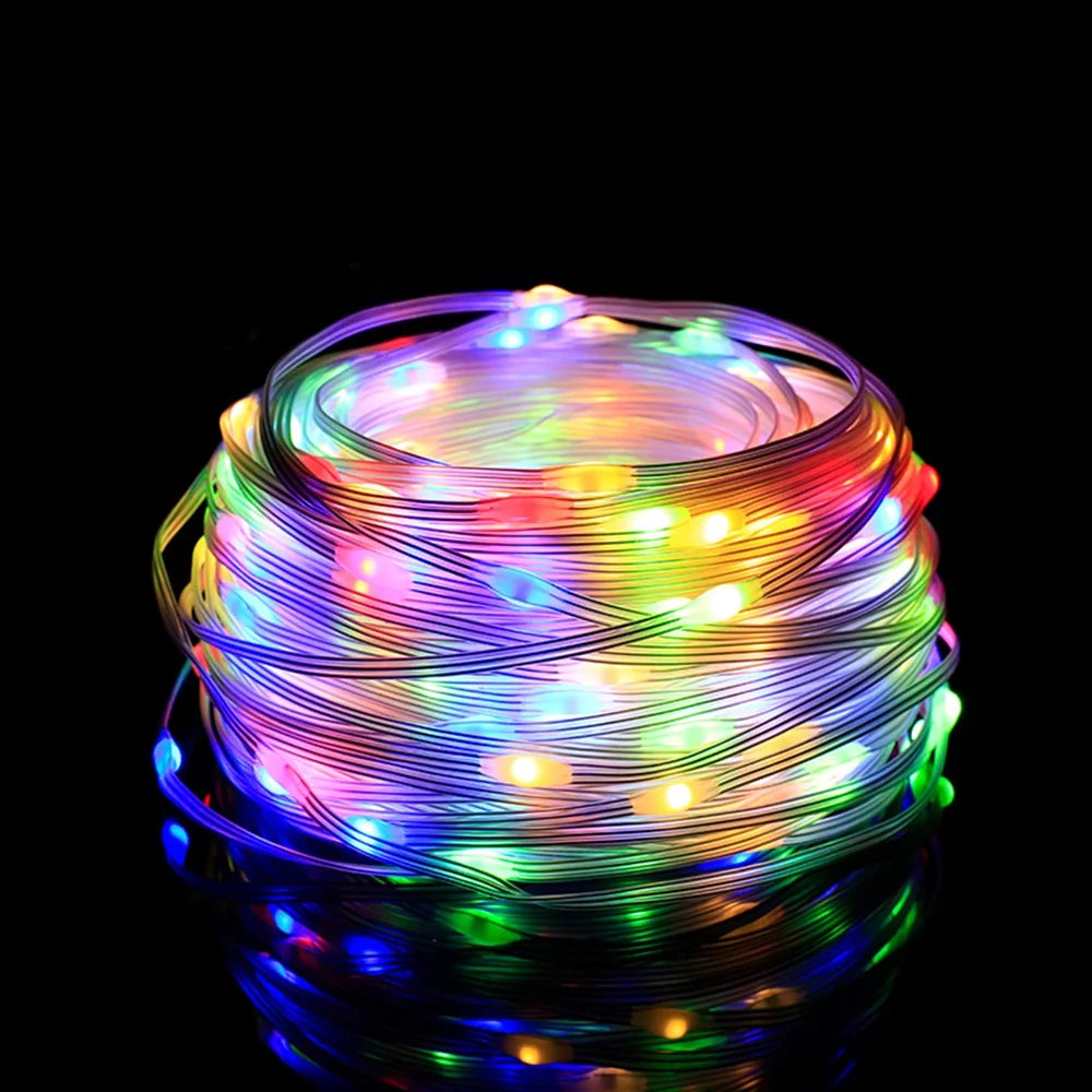 Christmas Decorations For Home Led Festoon Fairy Lights 20/50/100M EU/US Plug New Year 2025 Street Garland On The House