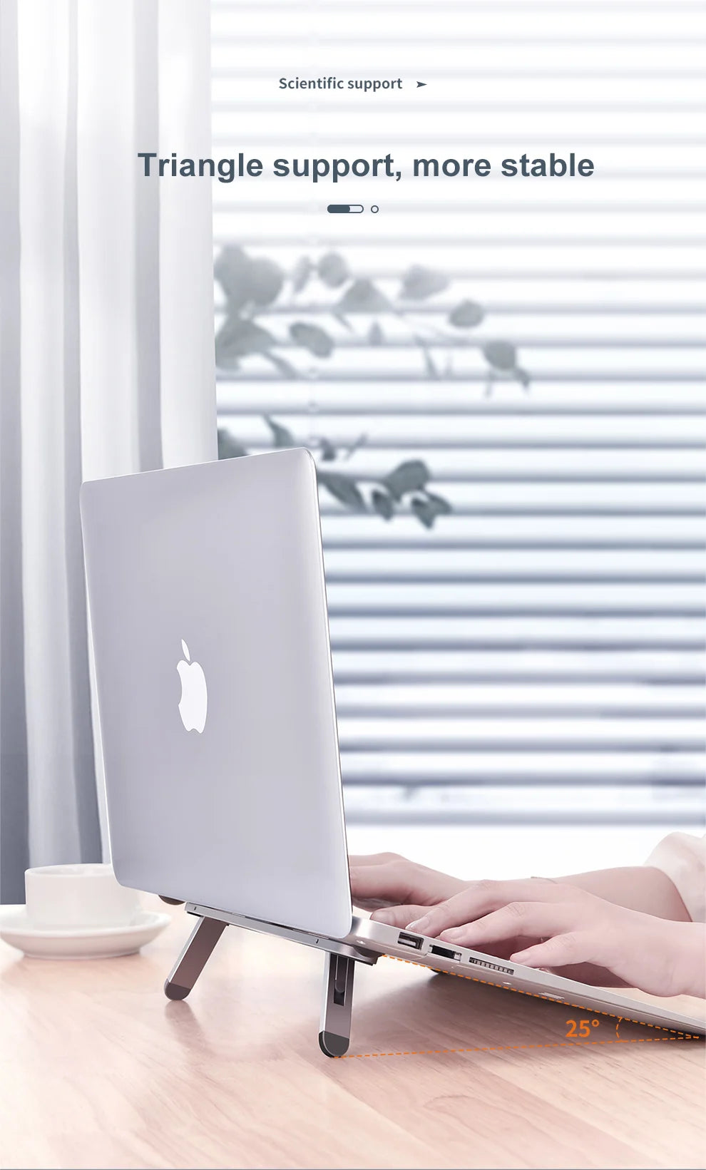 Soporte para portátil Oatsbasf, soporte para ordenador portátil, para Macbook Air Pro iPad HP, soporte ajustable para portátil, accesorios de ordenador