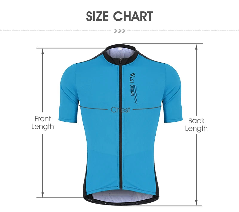 WEST BIKING XS-XXXL Maillot de Ciclismo de Verano Transpirable para Hombre, de Equipo de Competición, Maillot de Bicicleta de Deporte, Camiseta, Ropa, Maillot de Ciclismo de Manga Corta