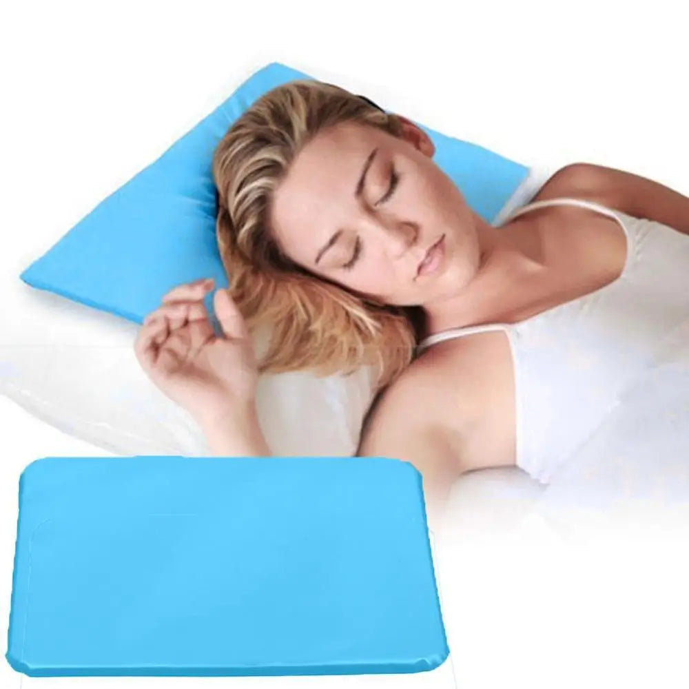 Cool Bed Mat Pad Cooling Gel Pillow Chilled Natural Pillow Sleeping Comfortable For Travel Pillow Office Comfort Aid Sleep C6B5