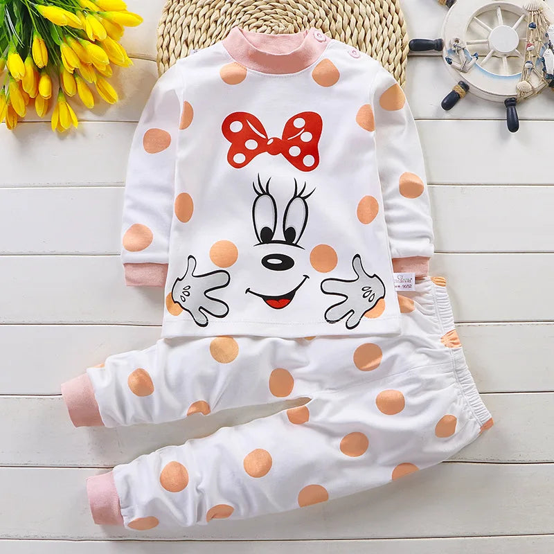Ropa para niños Conjuntos infantiles Ropa para niños y niñas Algodón Ropa de otoño e invierno Pantalones Pijamas Ropa interior Regalo de Navidad