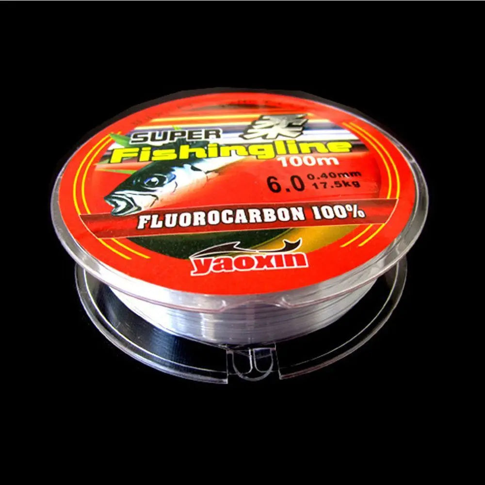 100m 100% Fluorocarbon Duradero Pesca 0.8-6LB Hilo de Pescar Monofilamento Nylon PA