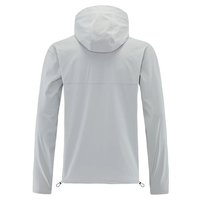 New Men Jackets Windbreak Autumn Camping Hiking Hoodie Soild Color Outdoor Training Male Running Sports Sweatshirts Coat