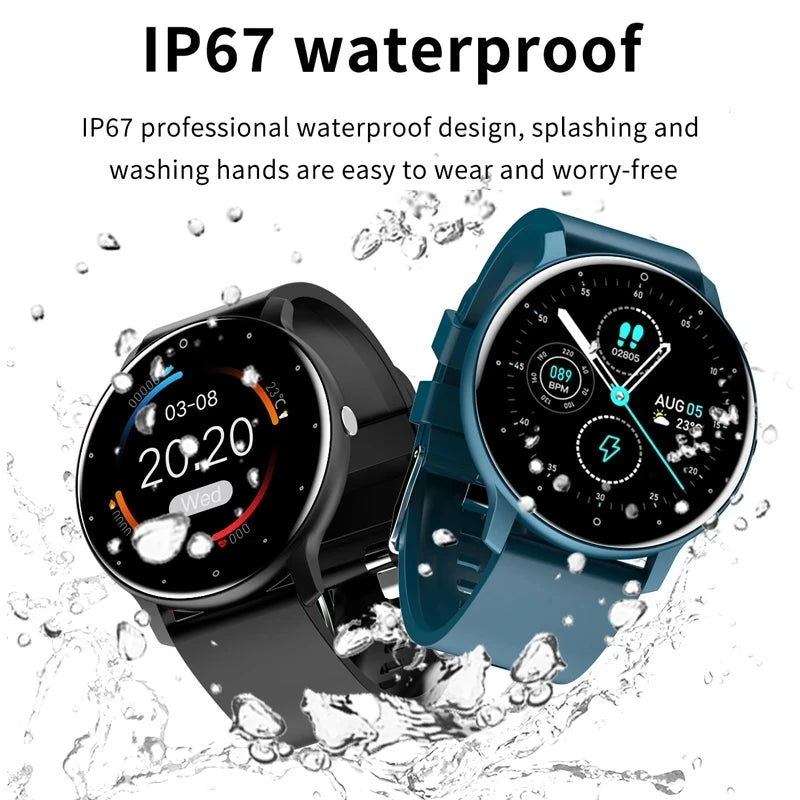 Reloj inteligente LIGE para mujer, hombre, regalo, relojes deportivos de fitness, monitor de ritmo cardíaco, Smartwatch resistente al agua para Xiaomi Android iOS