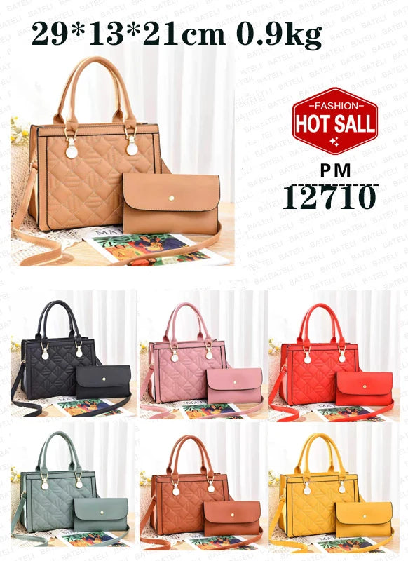 2023 New Leather Pu Unique Fashion Bags for Women Lightweight Weekender Overnight Tote Bag High Quality