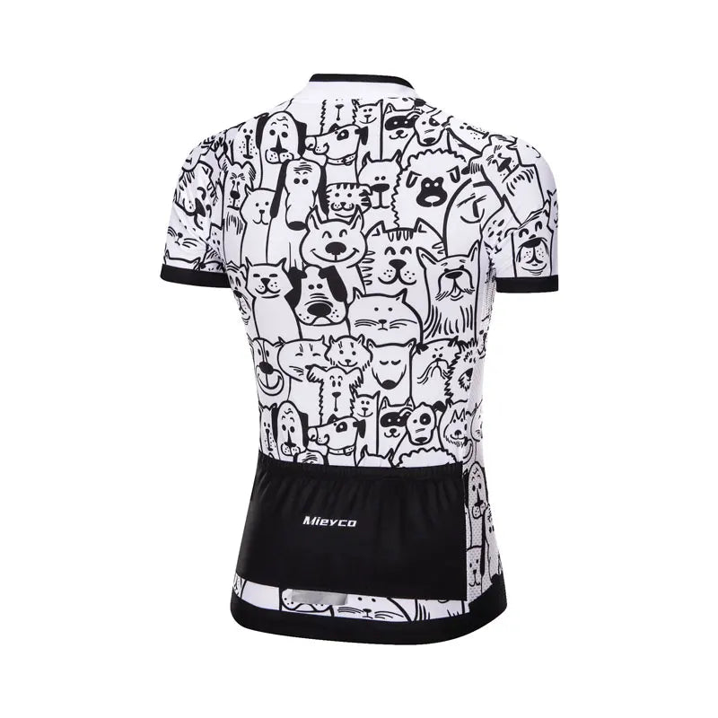 Maillot de Ciclismo para Mujer Ropa de Bicicleta Femenina Maillot MTB Ropa Bolsillos Traseros Blancos Camiseta de Bicicleta de Montaña Blusa Mujer Moda 2023