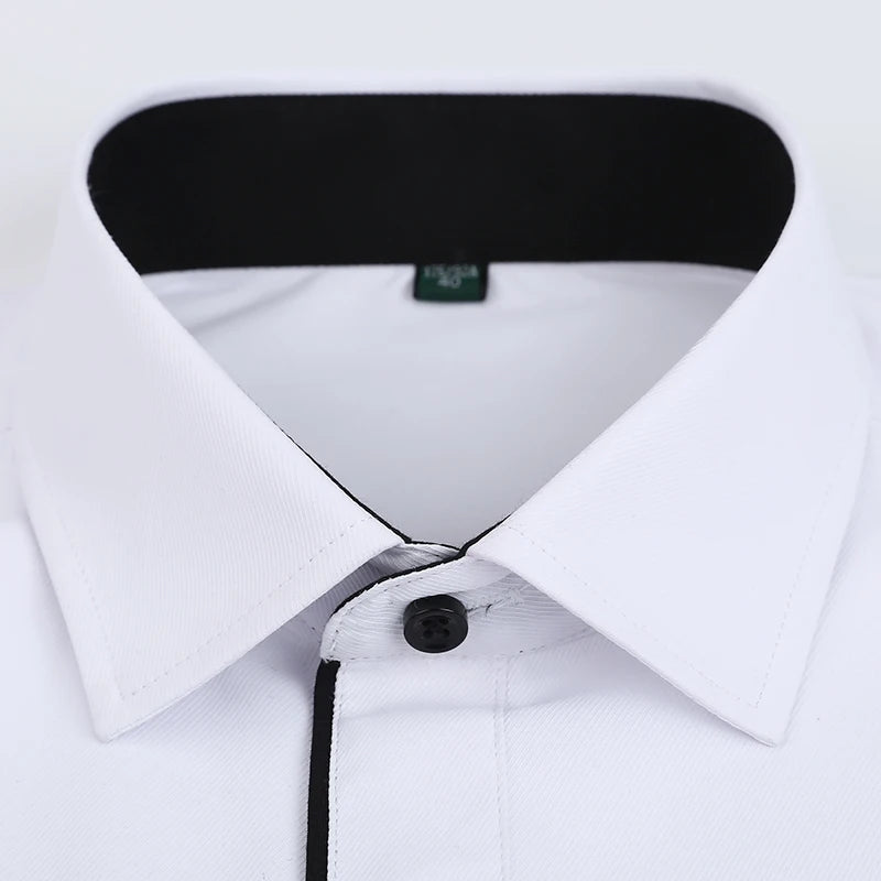 Men's clothing Wedding Shirt Long Sleeve Men Dress Shirts Man Business Party Solid Casual Shirt Work Wear Formal Slim Male Shirt
