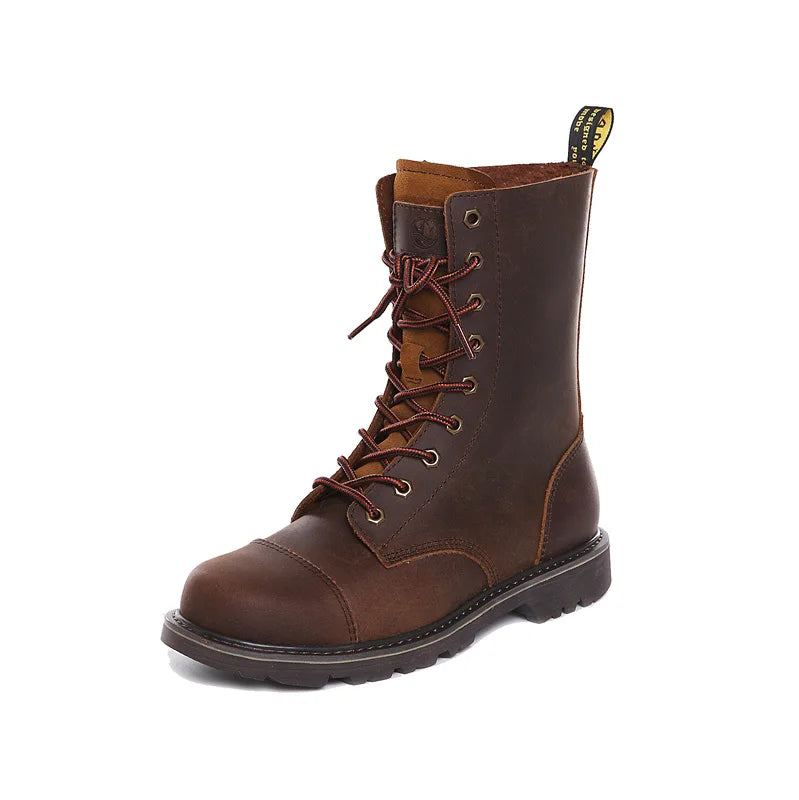 Hiking Shoes Men Waterproof Boots Hunting Shoes Tactical trekking Combat Boots Ankle sneaker Leather Snow High-top Walking Boots