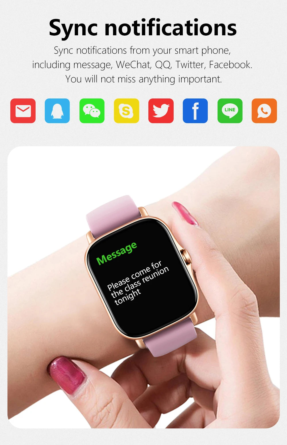 1.83'' Sports Smart Watch Fitness Clock Health Monitor Waterproof Smartwatch Wireless Call Watches for Men Women IOS Xiaomi