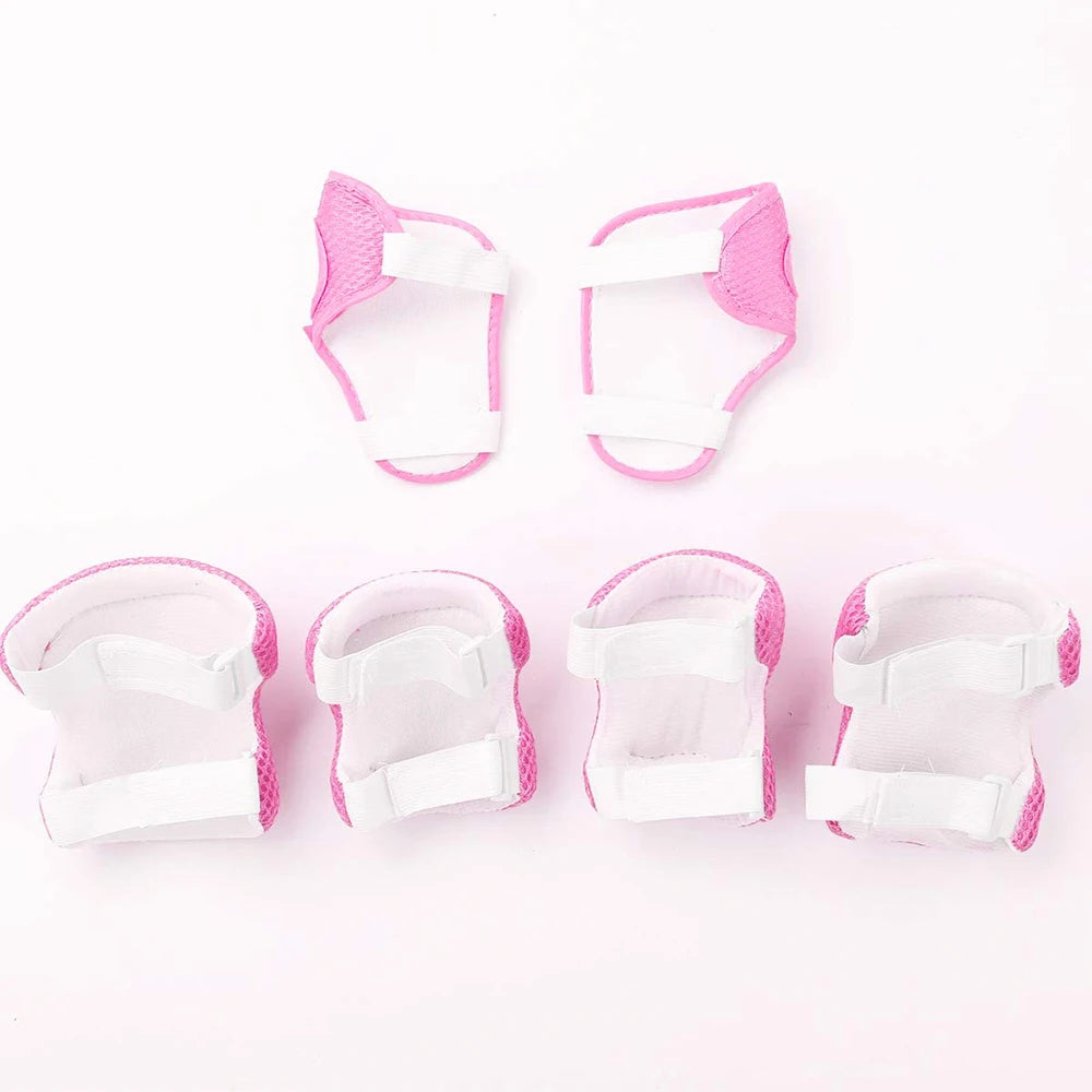 Set de Equipo de Protección para Niños Patinaje Casco Protector Rodilleras Coderas Muñequeras Niño Niña Bicicleta Patineta Esquí Patinete Deportes
