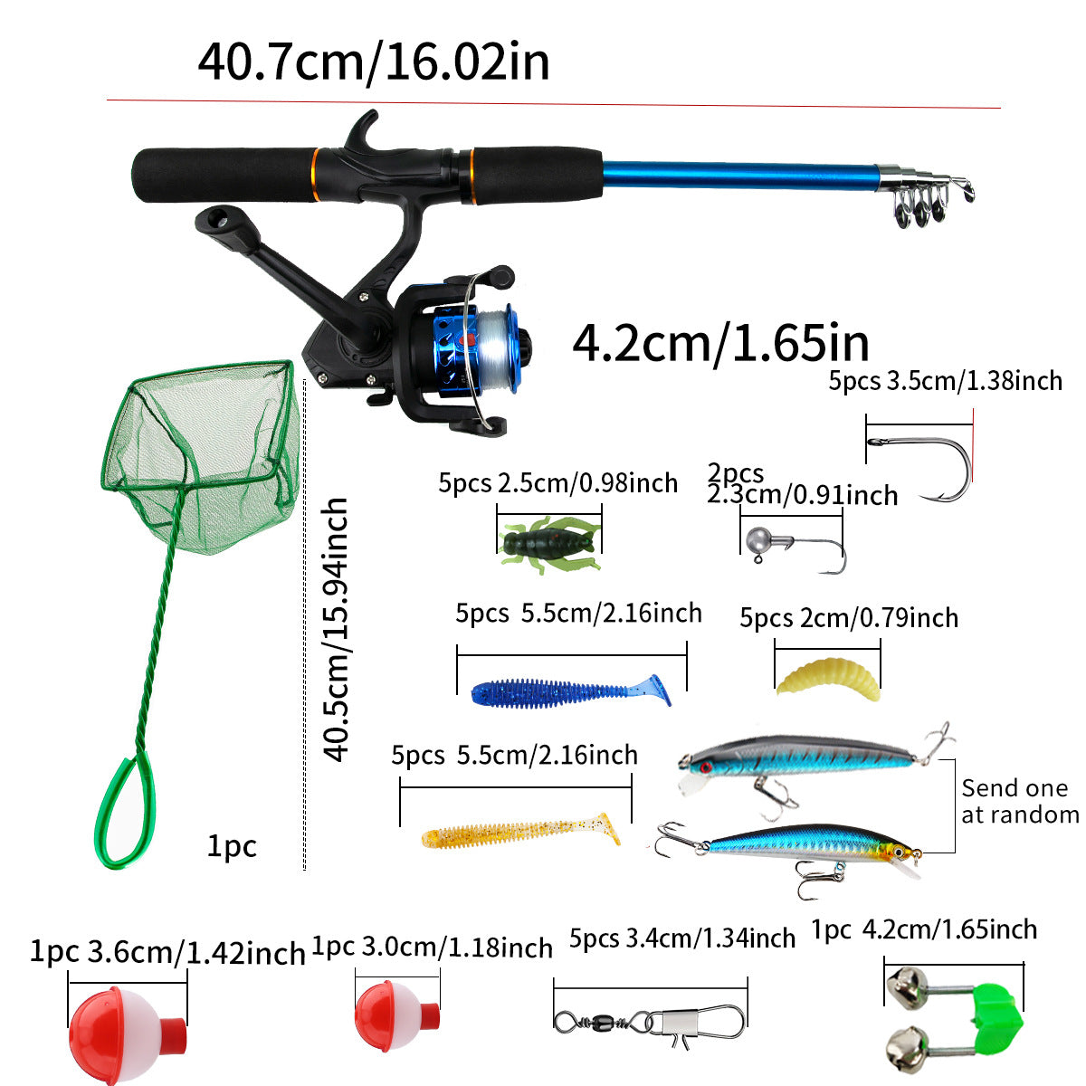 Rutina completa de caña de pescar, juego de caña auxiliar, pesca de mar de largo alcance, mango de pistola, carrete de caña, cebo blando, anzuelo, aparejos de pesca de sedal