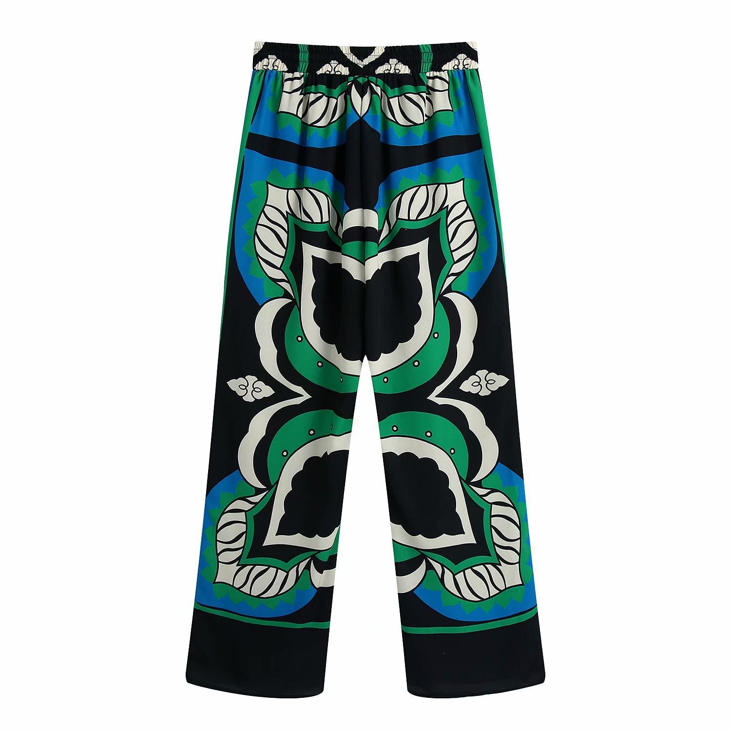 Women's Print Pajamas Set Summer Spring 3 Pieces Ladies Loose Sleepwear Kimono Streetwear V Neck Pijama Suit For Female 2024