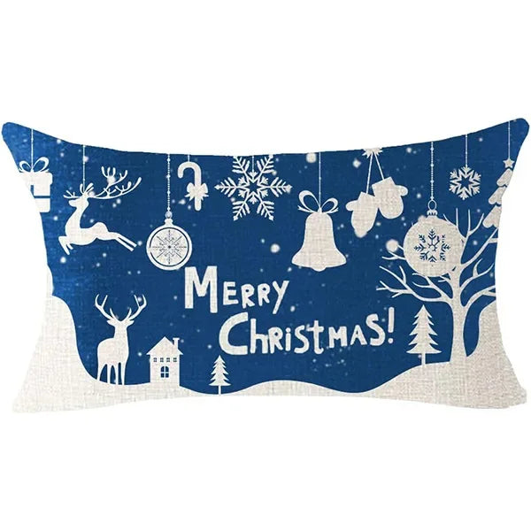 Christmas Linen Pillowcase – Cozy, Festive & Double-Sided Design