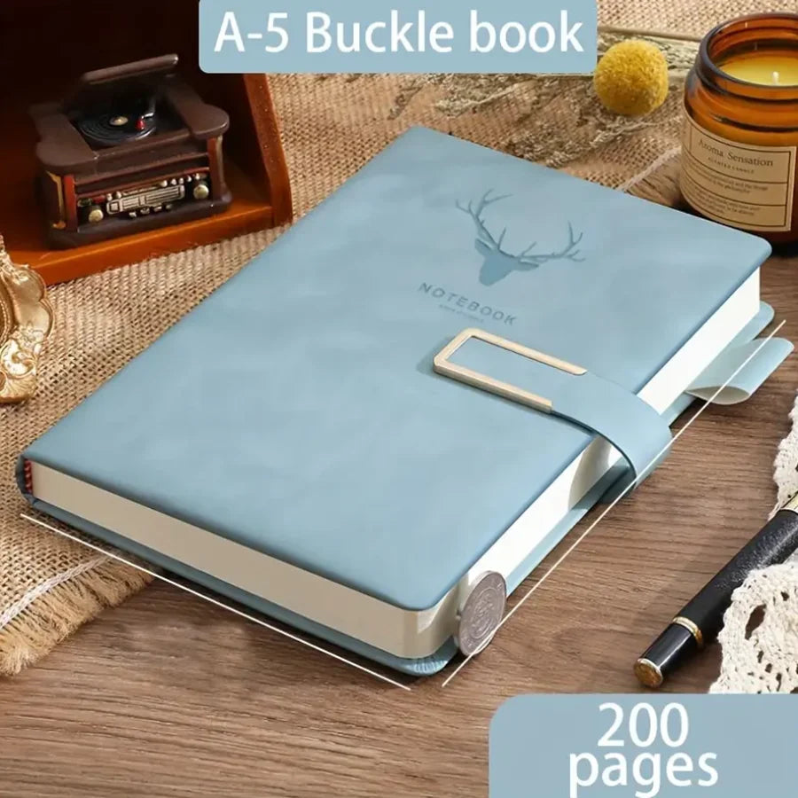 Personalized Vintage A5 Leather Notebook Soft Cover Ideal for Business Meetings College Life Journal Writing
