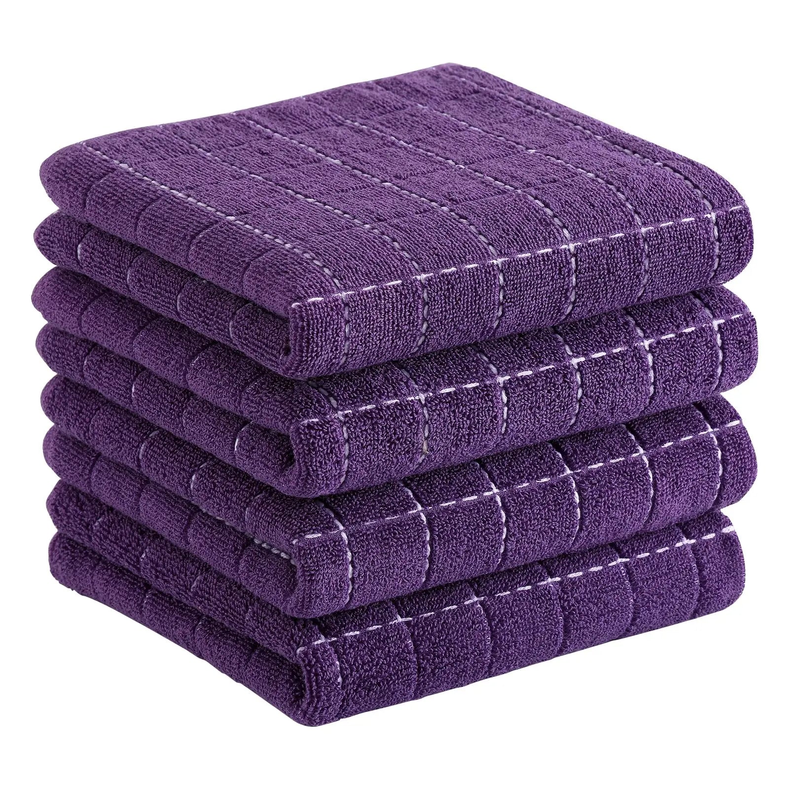 Torchons de cuisine en coton gaufré