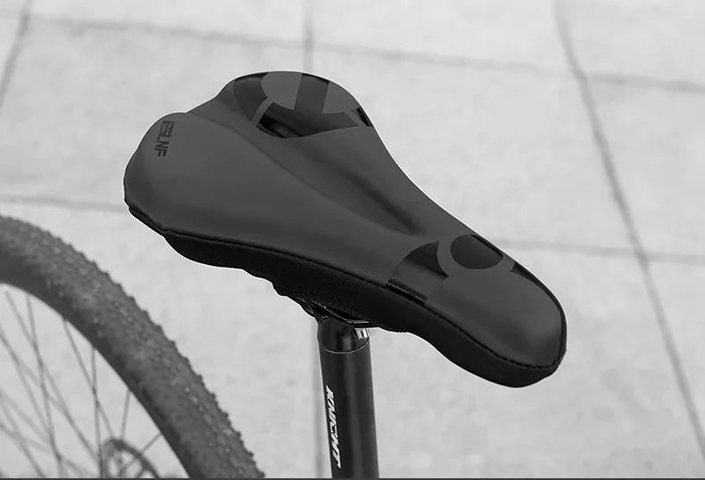 ESLNF Gel Soft Bike Anti-slip Waterproof Saddle Cover Cushion Padded Sport Bicycle Outdoor Shock Absorption Padded Seat Cover