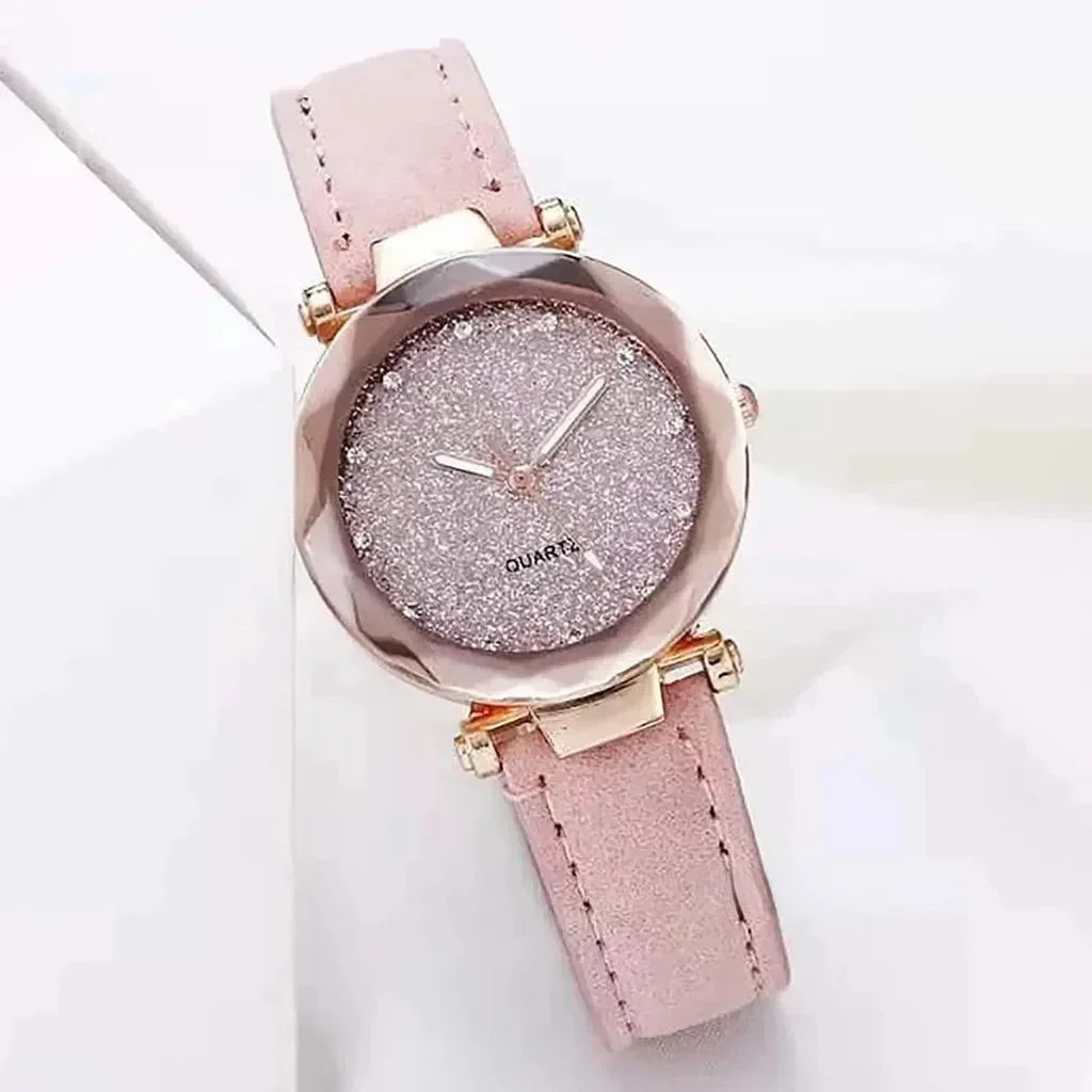 1/2PCS New Luxury Rhinestone Bracelet Watch Starry Sky Watches Ladies Wristwatch Relogio Feminino Reloj Mujer Montre Femme Clock