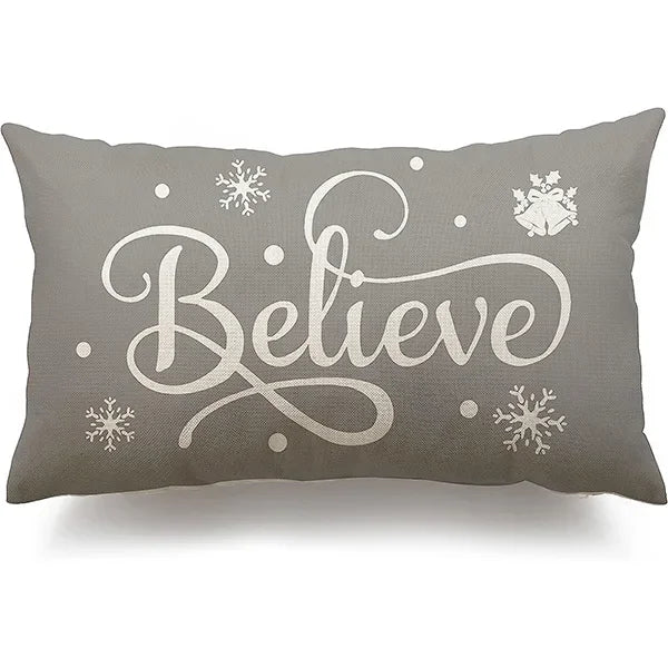 Christmas Linen Pillowcase – Cozy, Festive & Double-Sided Design