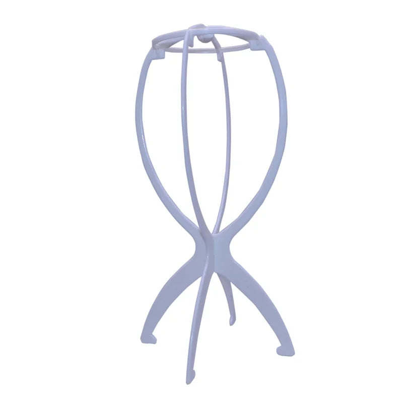 1 soporte de peluca de alta calidad, multiusos, para gorro, peluca, cabello, cabeza, plegable, de plástico flexible