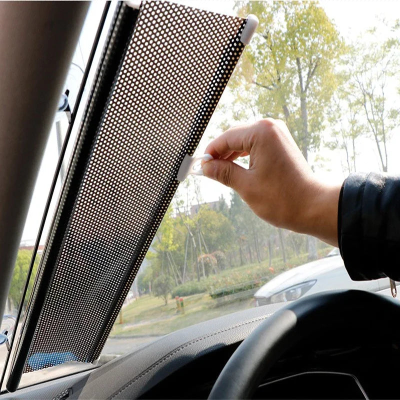 Parasol retráctil para parabrisas de coche, versátil, portátil, totalmente funcional, cortinas parasol para ventana delantera de coches, accesorios para automóvil