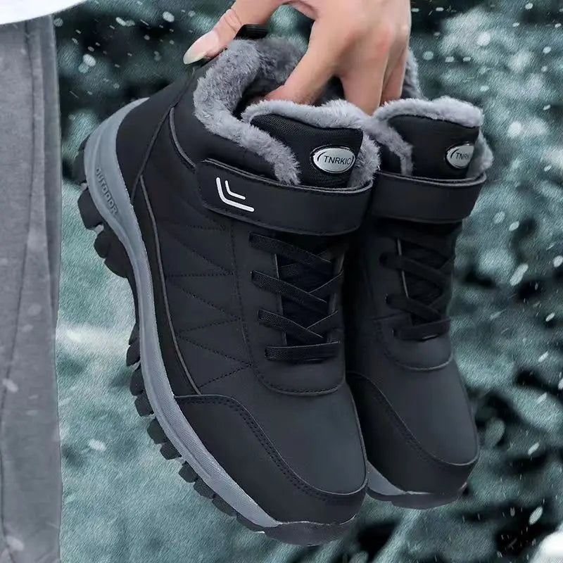Winter velvet men's shoes Top Quality Casual Snow Boots Waterproof Warm Men boots Outdoor male Trekking Sneaker Botas Zapatos