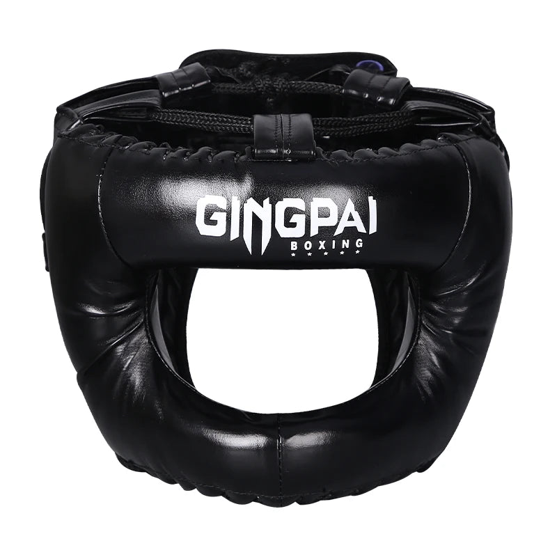 Protección de cabeza para boxeo Equipo de fitness para adultos Casco cerrado aprobado para deportes completo Hombres Mujeres Cascos Sanda Protector de cabeza para niños