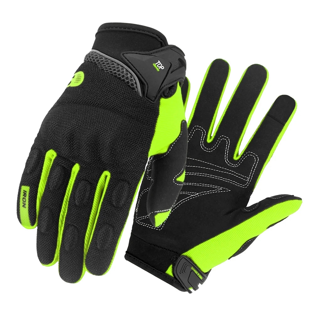 Summer Full Finger Motorcycle Gloves Men Breathable Touch Screen Motorbike Motocross Moto Biker Gloves Motorcycle Accessories