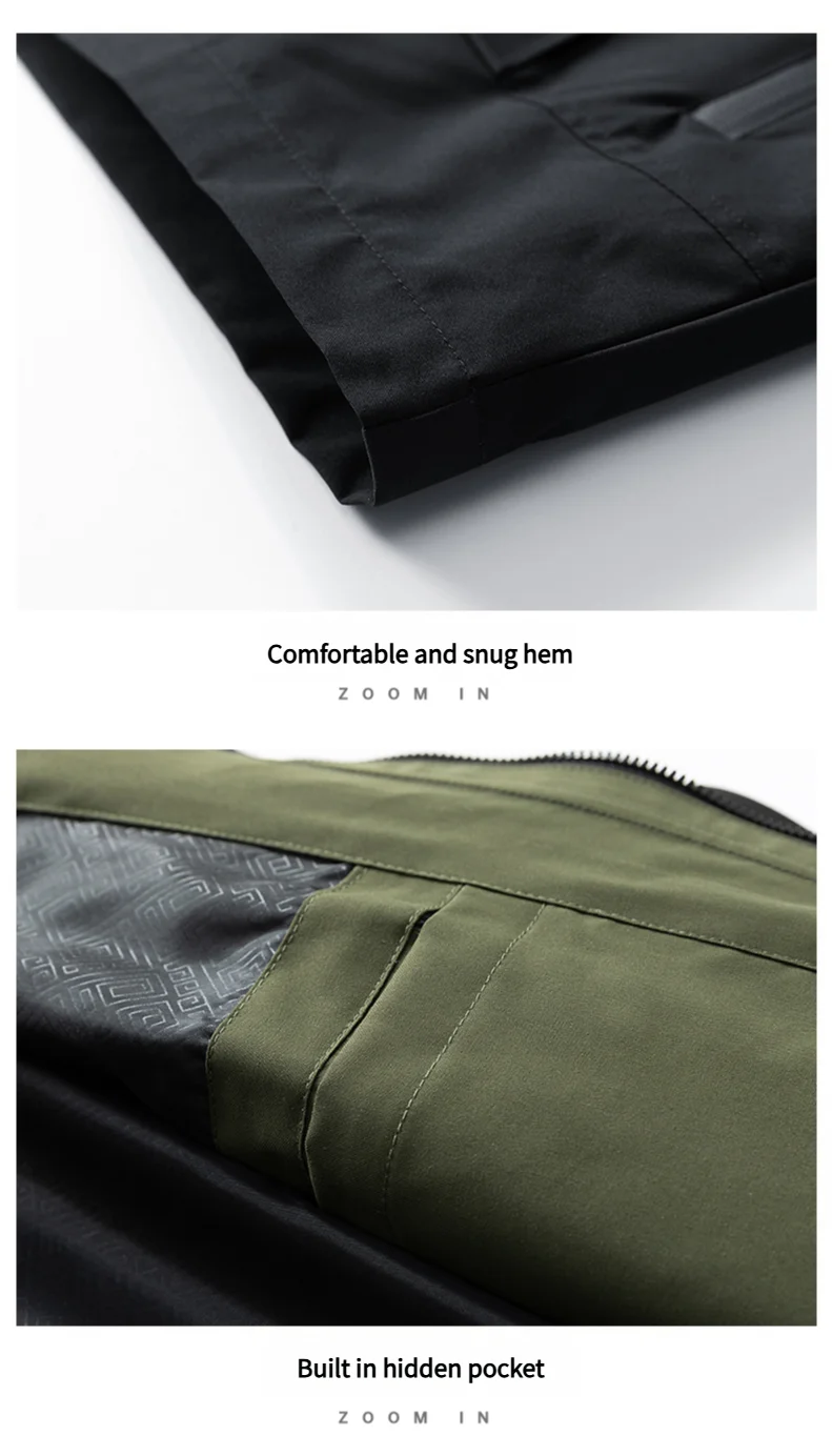 Men's three anti-punching jacket new jacket men's spring and fall fashion tide hooded workwear handsome casual versatile