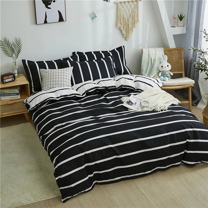 Funda nórdica de cuadros sencilla 220x240, funda de edredón nórdica para 2 personas, 1 funda de edredón para cama doble, queen y king size 135 150x200