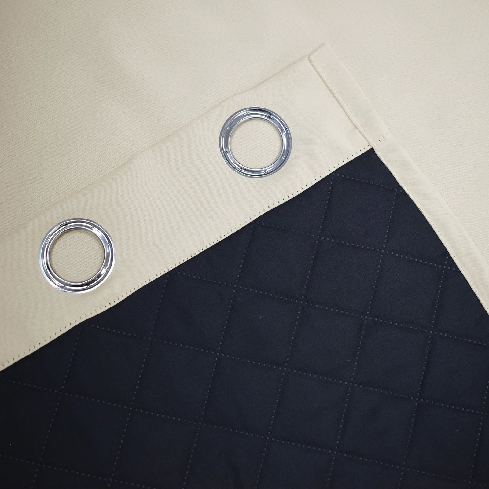 Rideaux en coton épais pour l'hiver - Isolation thermique matelassée, panneaux 100 % occultants et coupe-vent pour occulter la pièce