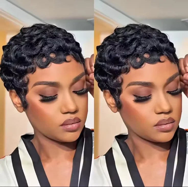 Curly Pixie Wig (250%)