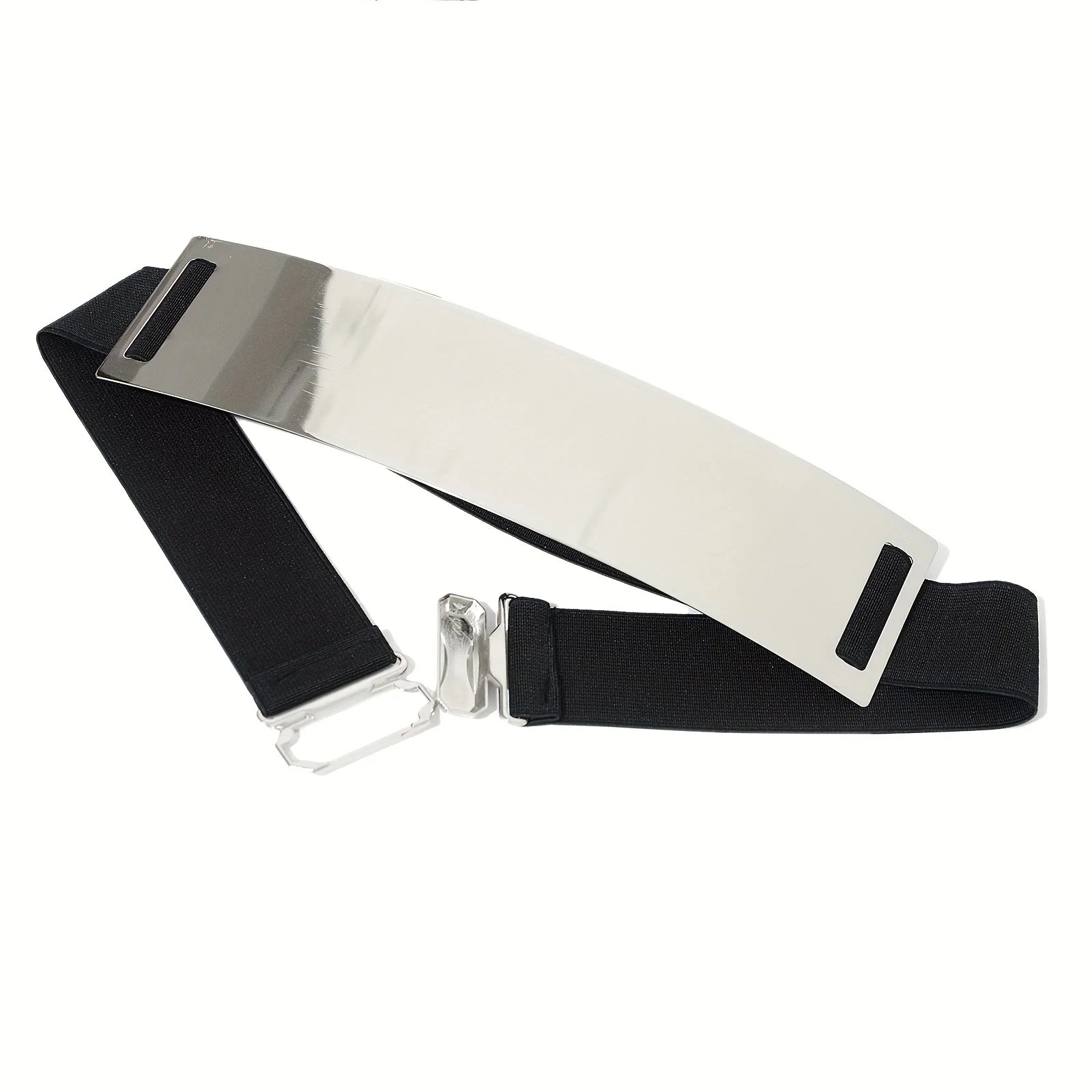 Metallic Wide Waist Belt