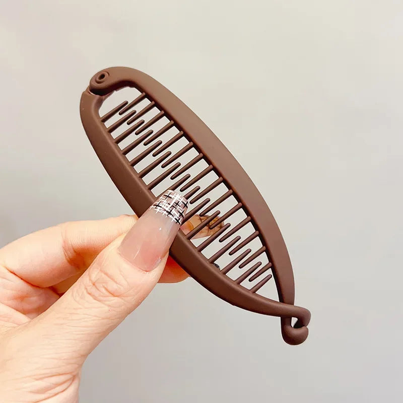 Pinza para el pelo banana mate esmerilada