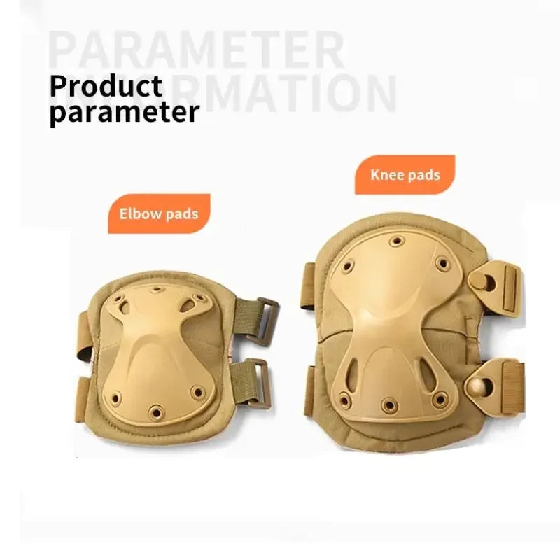 Tactical Knee Pad Elbow CS Military Protector Army Airsoft Outdoor Sport Hunting Kneepad Safety Gear Knee Protective Pads