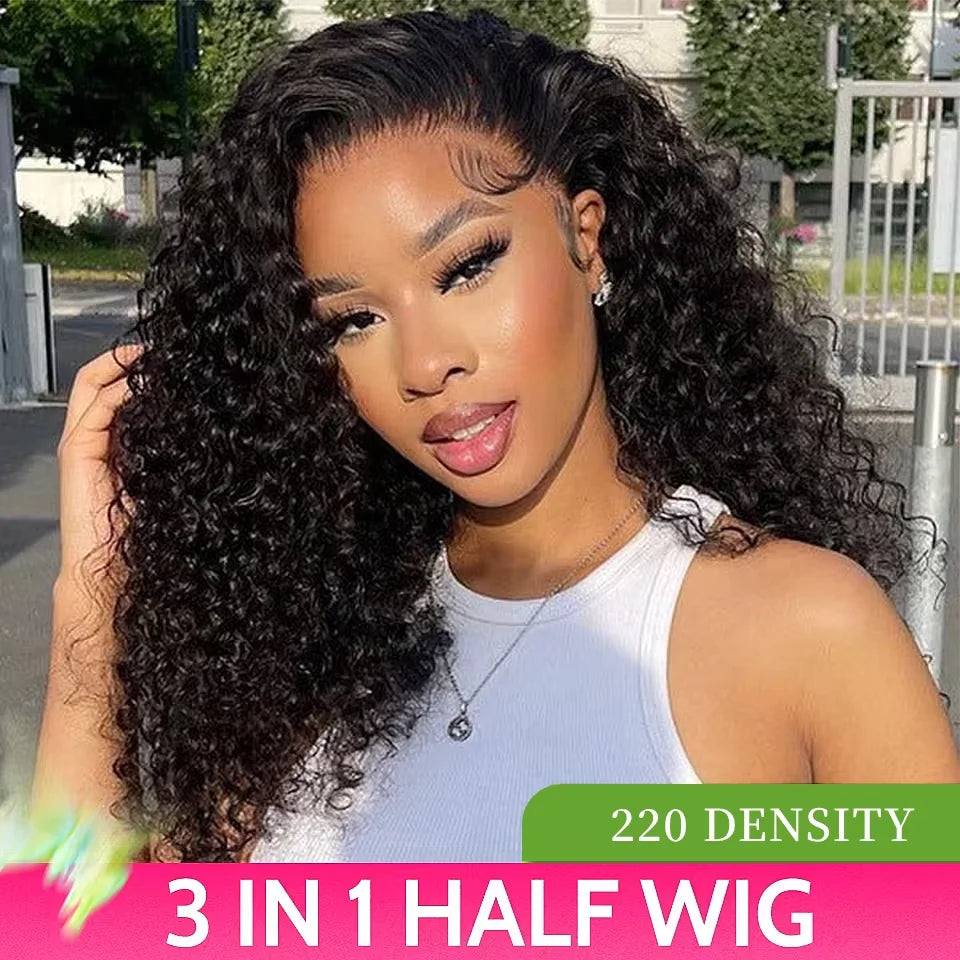 Kinky Curly Half Wig