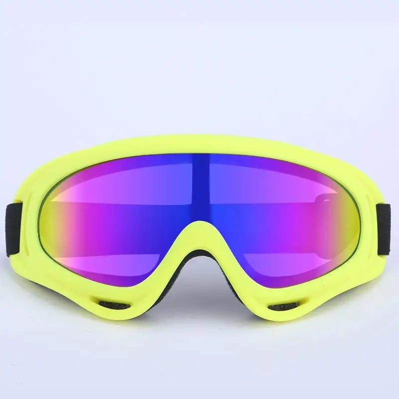 Gafas de sol UV400 para motocross, a prueba de viento, para ciclismo, esquí, con máscara bucal, máscara para casco de moto, máscara de esquí de invierno