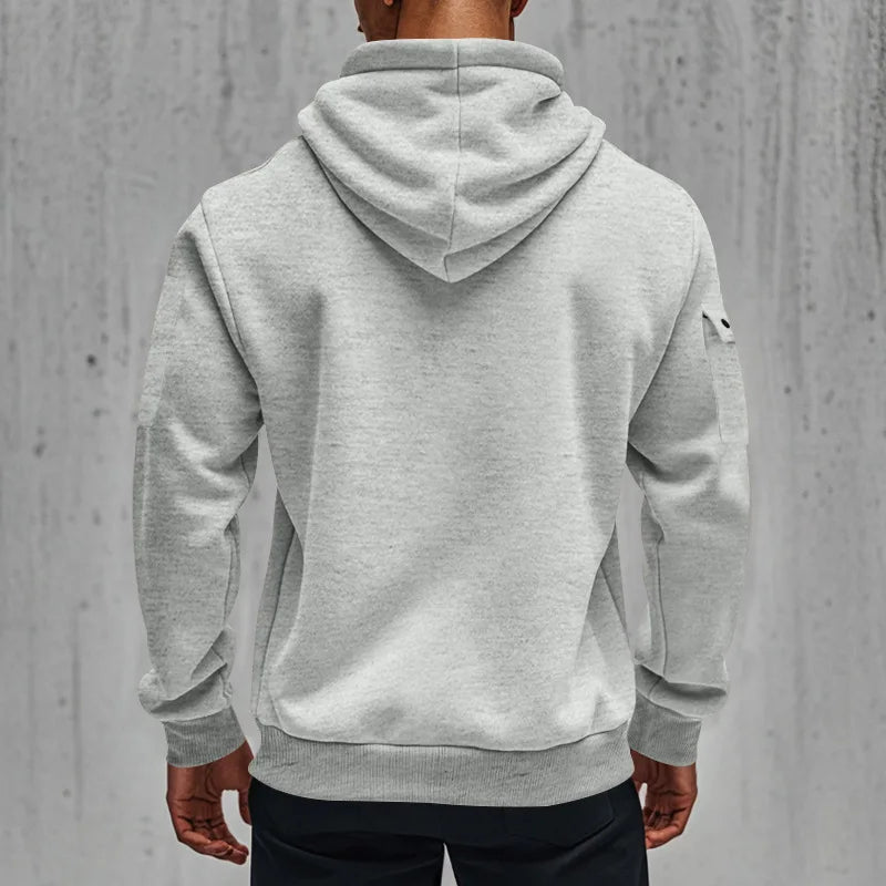 Men's Hooded Sweatshirts for Men Streetwear Autumn Winter Punk Style Tracksuit Sportswear Zip Up Hoodie Male