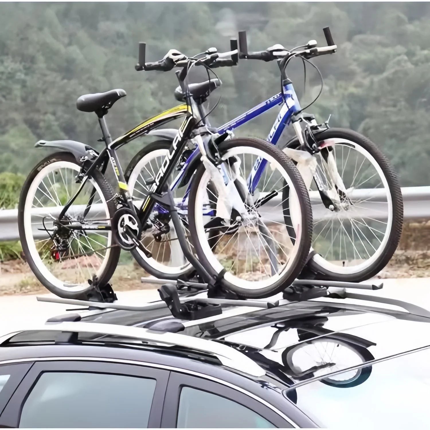 Car Luggage Rack Roof Bike Rack Car Mountain Bike Balanced Vehicle Rack Car Aluminum Alloy Luggage Racks