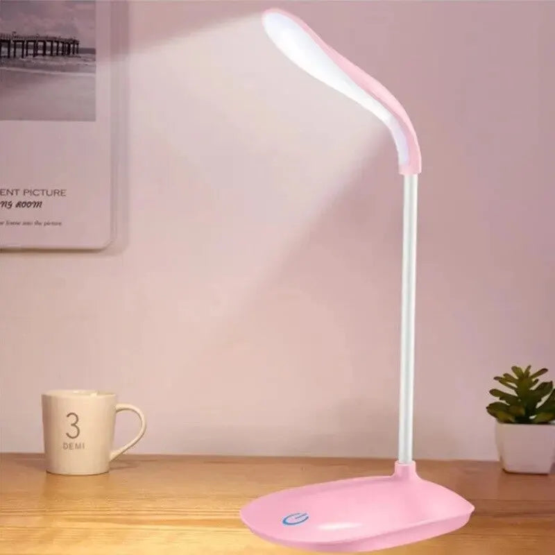 LED Reading Desk Lamp Portable Desk Lamps USB Charging Table Light Touch Dimming Learn Eye Protection Light Room Office Lighting