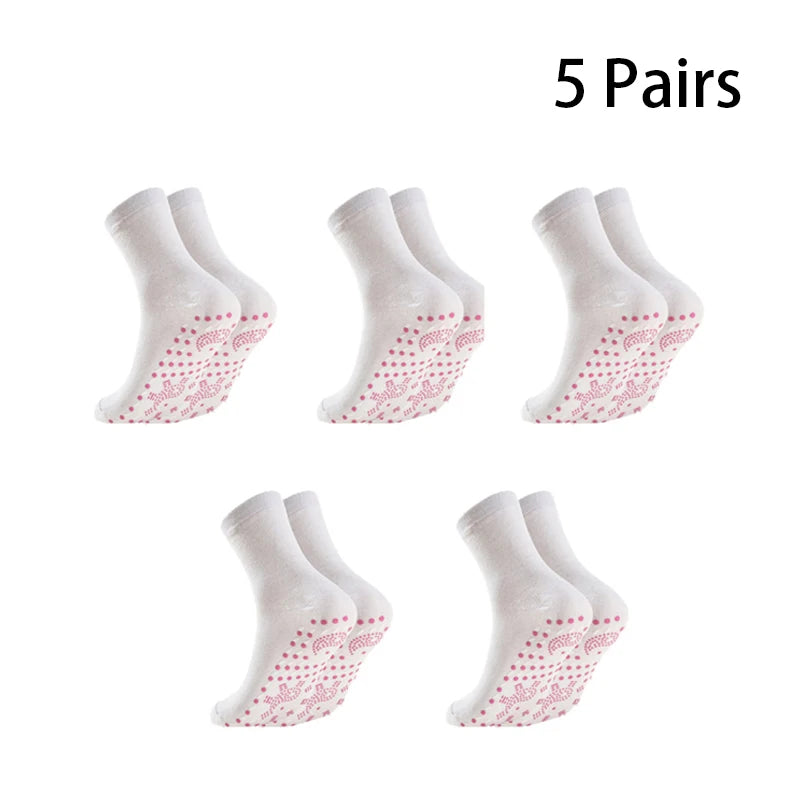 Profesjonelle sokker unisex selvoppvarmende helsesokker turmalin magnetisk terapi komfortabel pustende fotmassasje varm