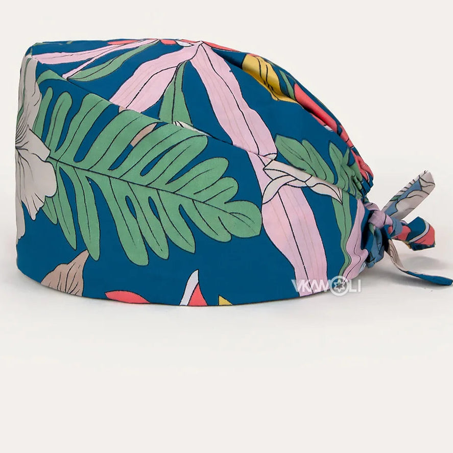 Gorro quirúrgico floral