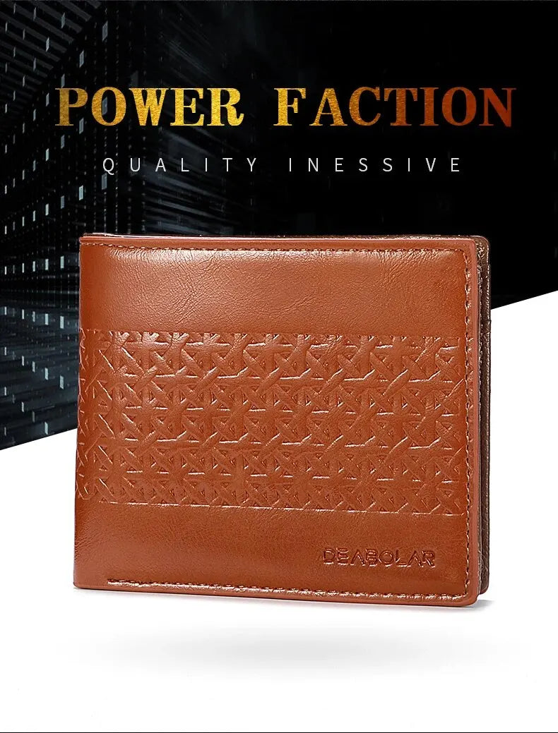 Men's Wallet Embossed Soft Leather PU Leather Multi-Card Credit Card Holder With Men's Short Coin Wallet