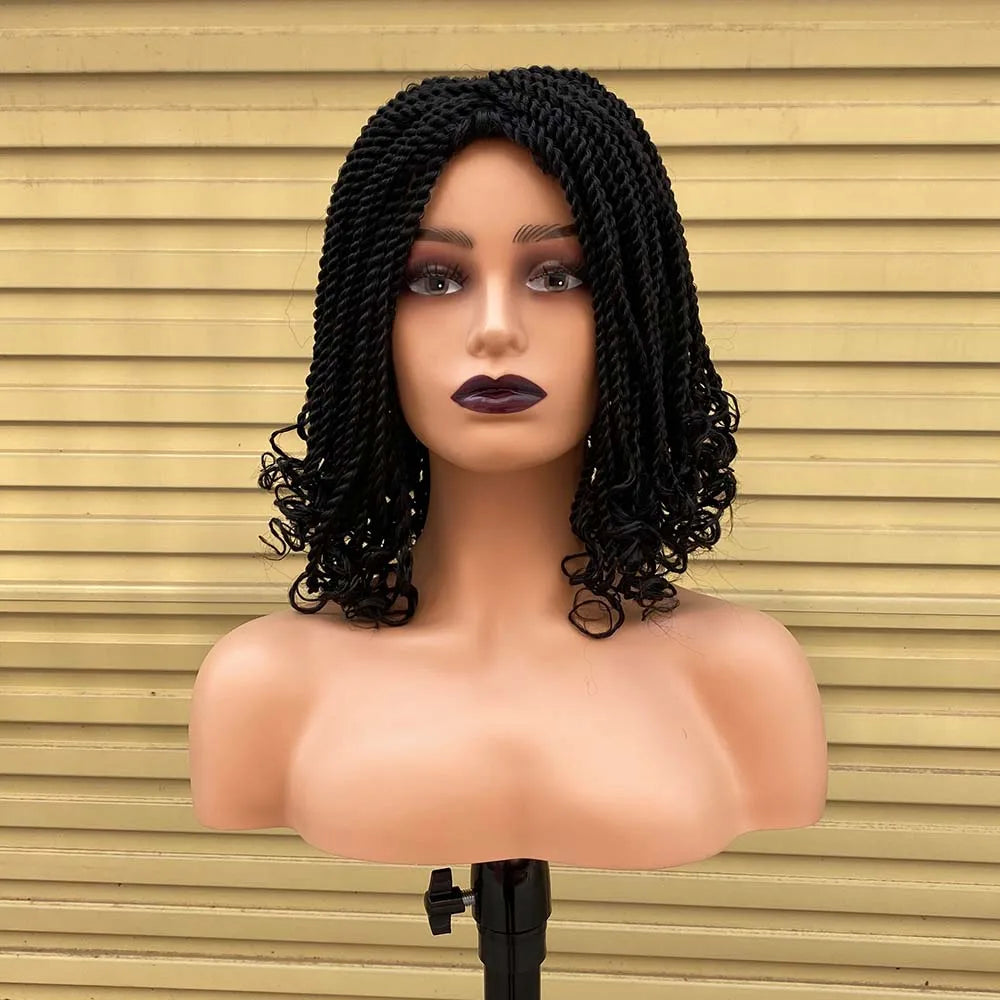 Peluca Bob Trenzada Ombré