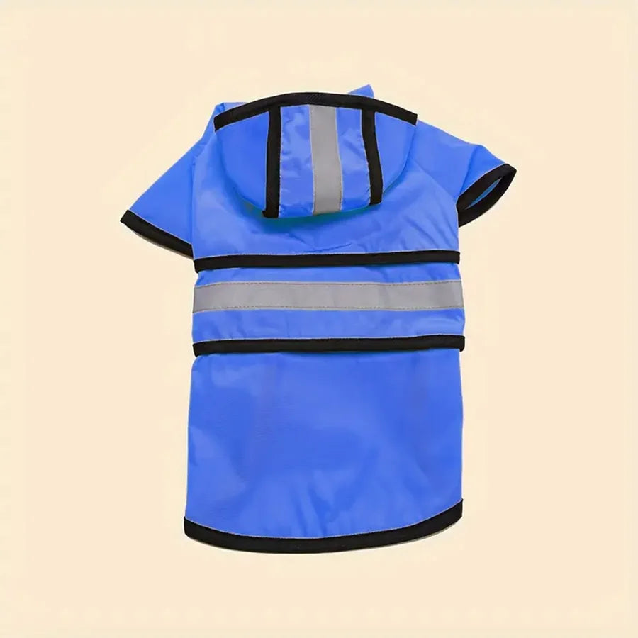 Hold kjæledyret ditt tørt og komfortabelt – justerbar vanntett og vindtett regnfrakk til hund!